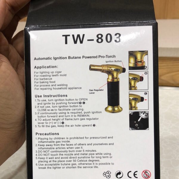 Refillable Kitchen Torch Lighter Windproof - Image 6
