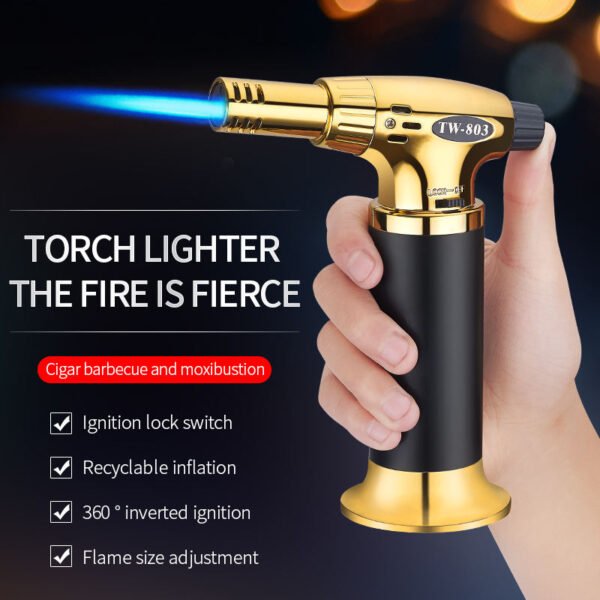 Refillable Kitchen Torch Lighter Windproof - Image 3