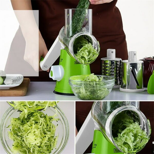 Multifunctional 3 in 1 Vegetable Drum Cutter Grater - Image 9