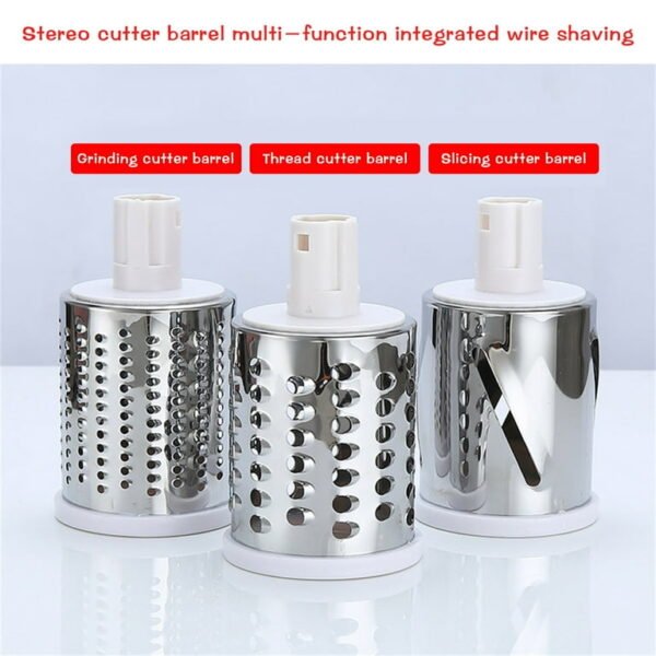 Multifunctional 3 in 1 Vegetable Drum Cutter Grater - Image 8