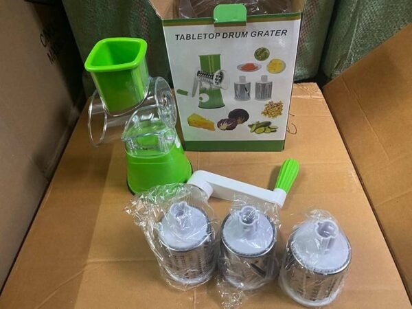 Multifunctional 3 in 1 Vegetable Drum Cutter Grater - Image 6