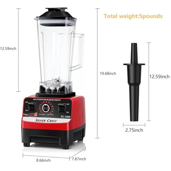 New Silver crest-Multi-Functional 2-in-1 blender 2L - Image 11