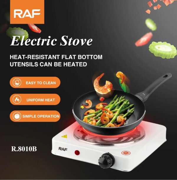 RAF Mini Electric Heater Stove, Hot Plate Electric Cooking Stove - Image 3