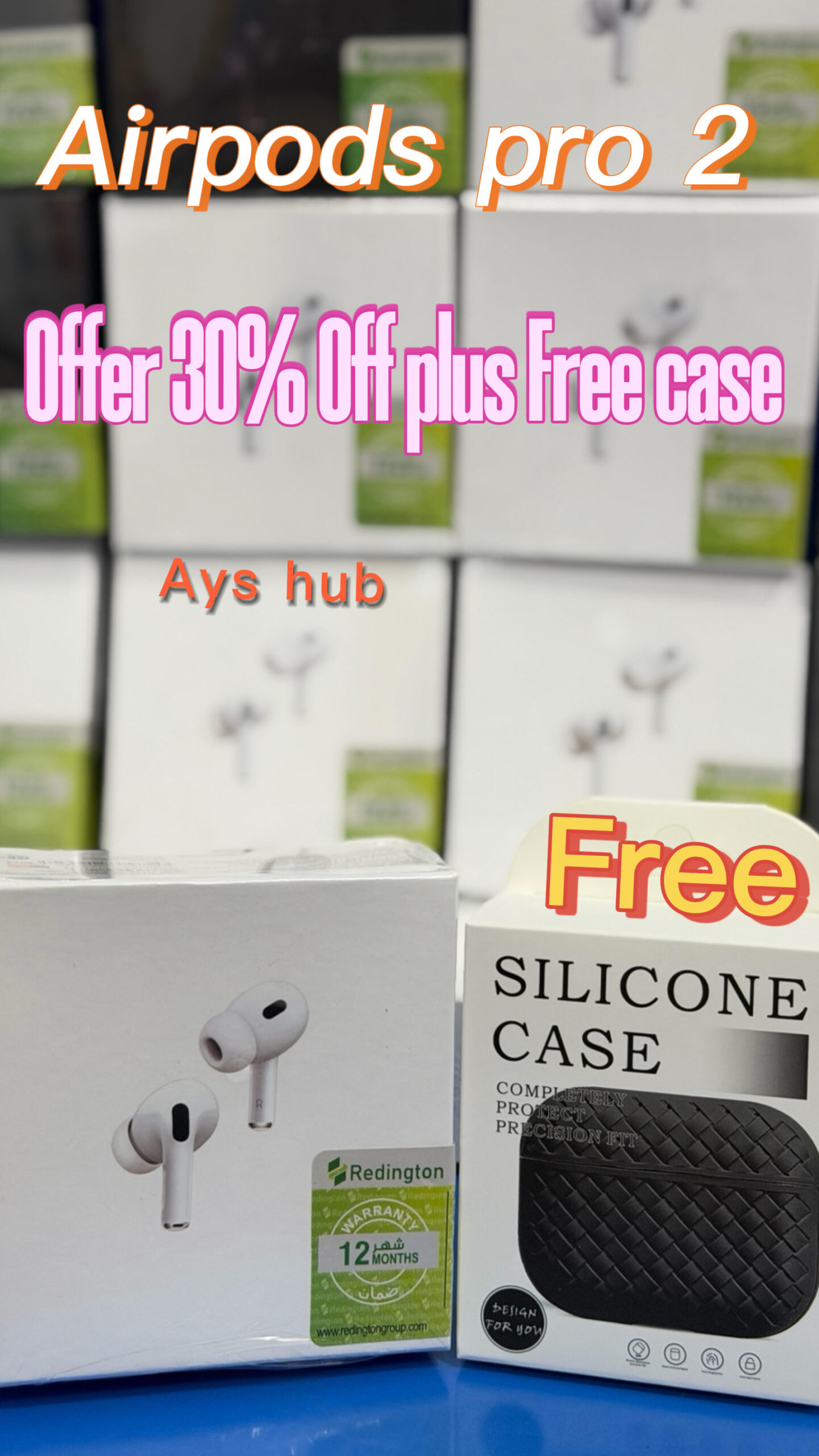 Airpods Pro 2, With Free Silicone Case